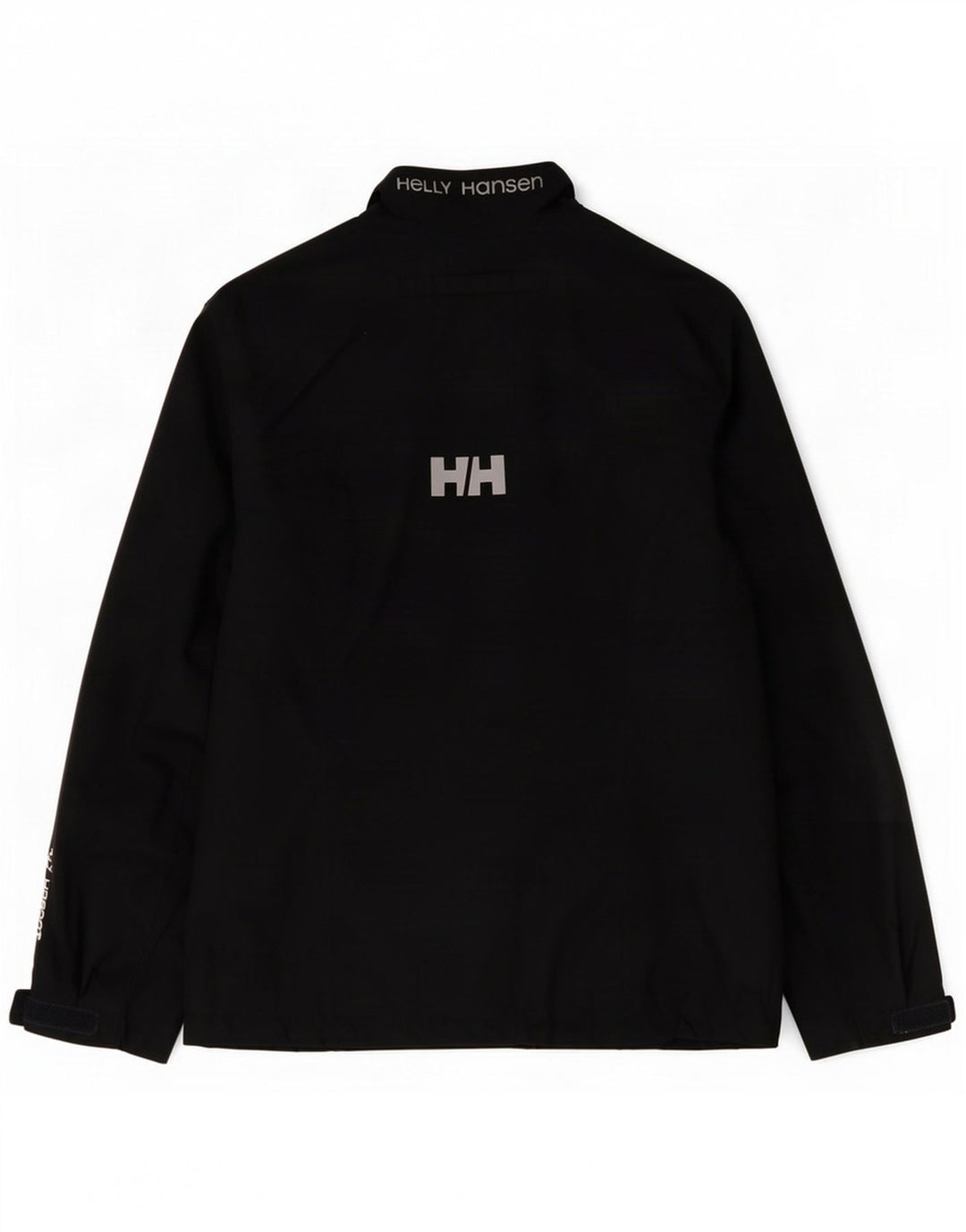 Helly Hansen Womens Graphic Windbreaker Jacket UK 14 Medium Black Polyester