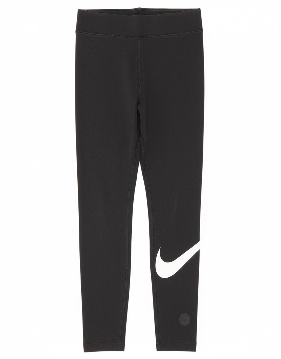 Nike Womens Graphic Leggings UK 8 Small Black Cotton