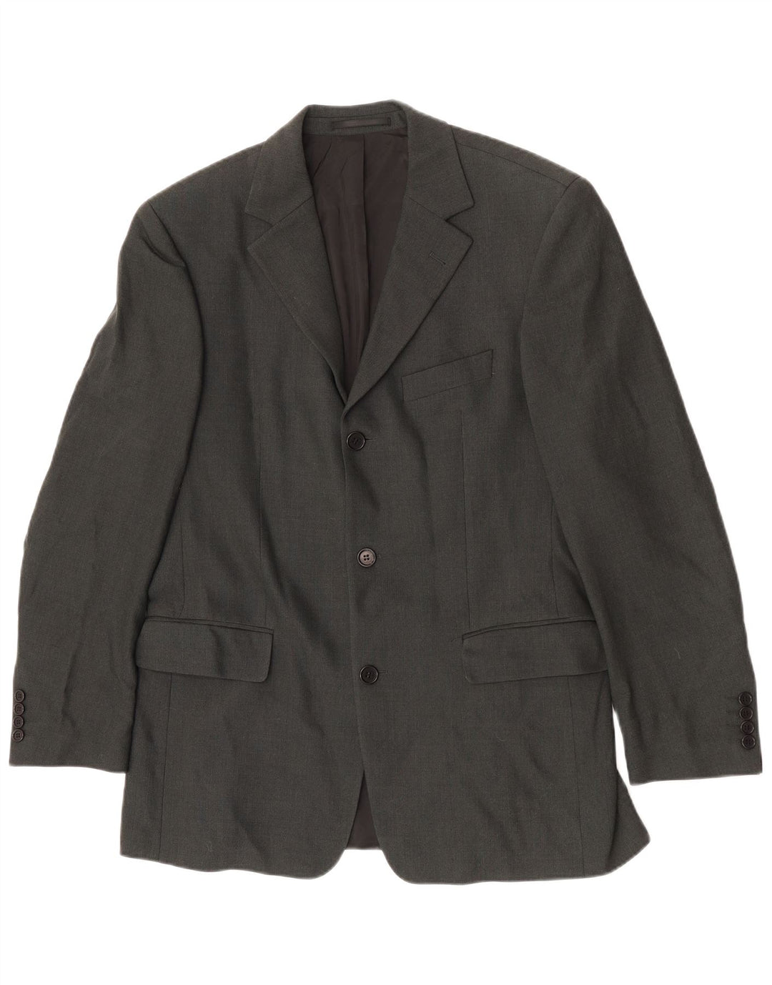 Hugo Boss Mens 3 Button Blazer Jacket EU 50 Large Grey Wool