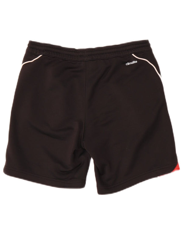 Adidas Boys Climalite Sport Shorts 9-10 Years Black Colourblock Polyester