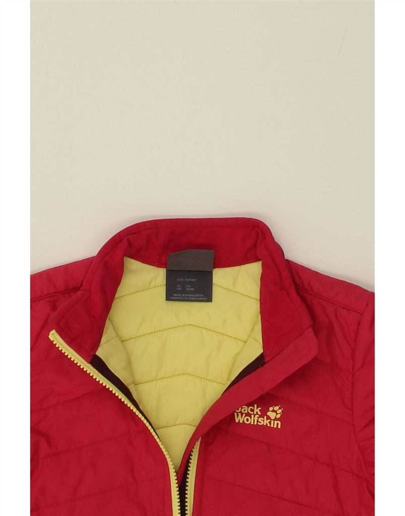 JACK WILLS Girls Padded Jacket 5-6 Years Red Nylon Vintage Jack Wills and Second-Hand Jack Wills from Messina Hembry 