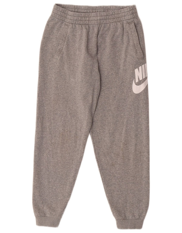 Nike Boys Graphic Tracksuit Trousers Joggers 13-14 Years XL Grey Flecked