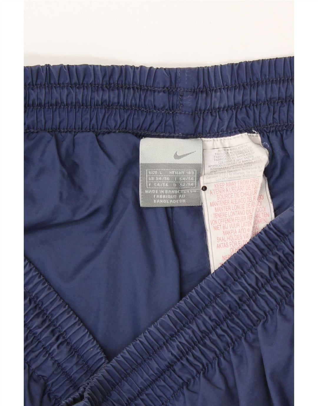 Nike Mens Bermuda Sport Shorts Large Navy Blue Colourblock Nylon