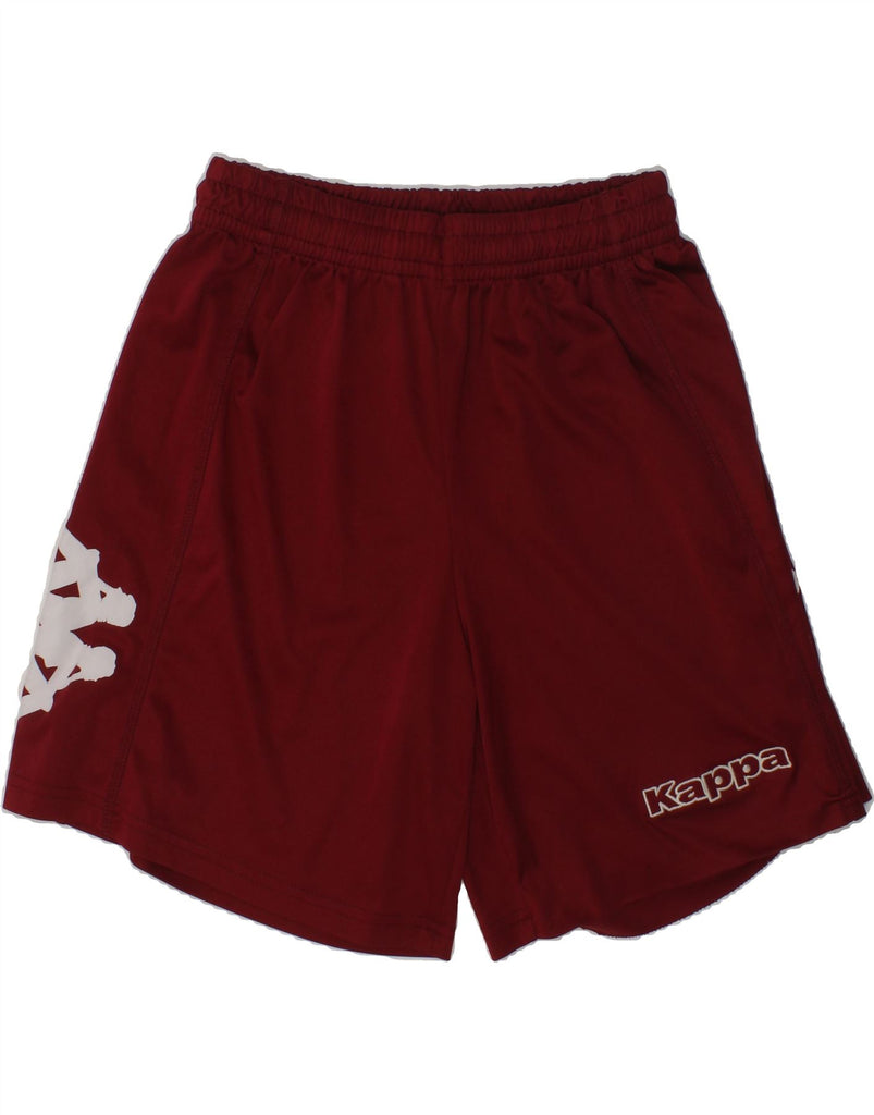 KAPPA Boys Graphic Sport Shorts 13-14 Years Burgundy | Vintage Kappa | Thrift | Second-Hand Kappa | Used Clothing | Messina Hembry 