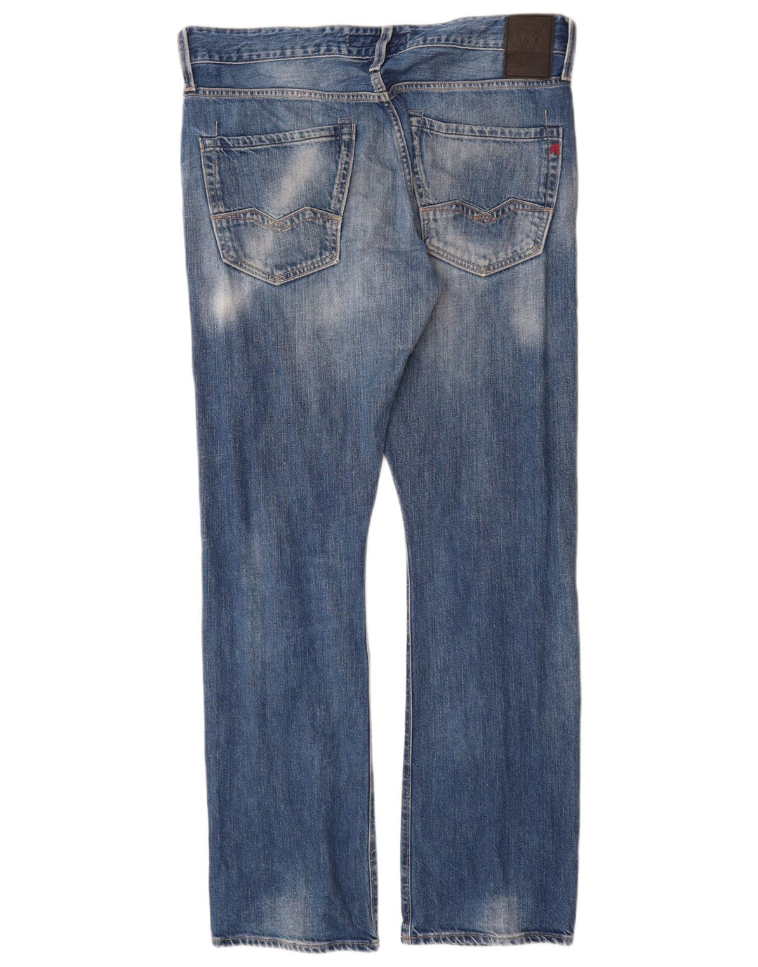 Diesel Mens Straight Jeans W33 L34 Blue Cotton