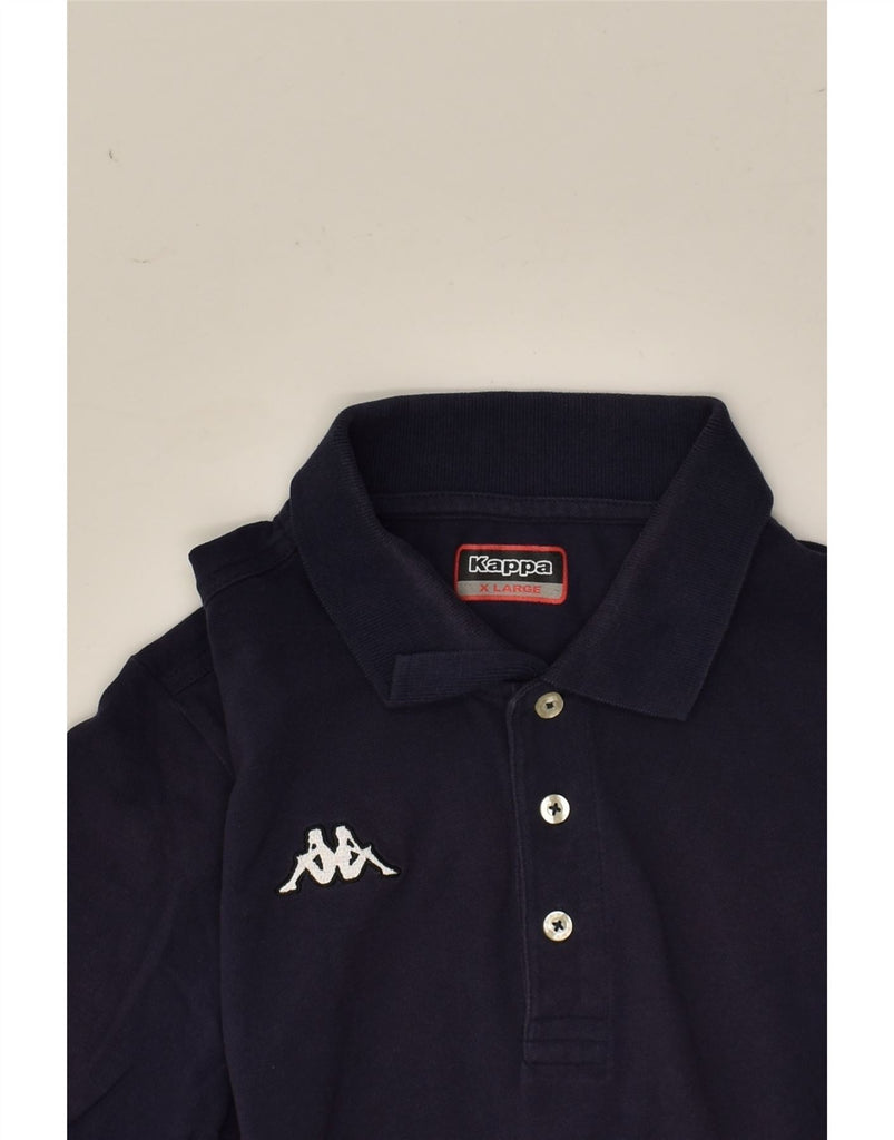 KAPPA Mens Polo Shirt XL Navy Blue Cotton | Vintage Kappa | Thrift | Second-Hand Kappa | Used Clothing | Messina Hembry 