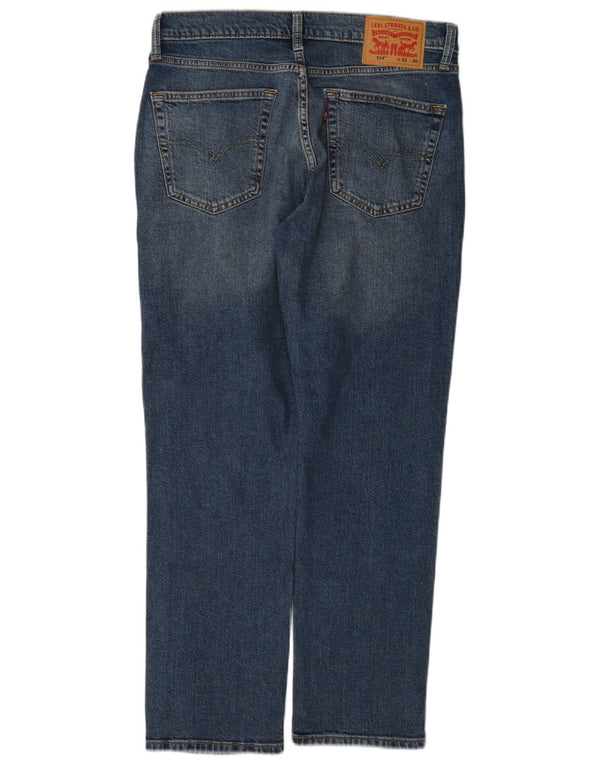 Levi's Mens 514 Straight Jeans W32 L30 Blue Cotton