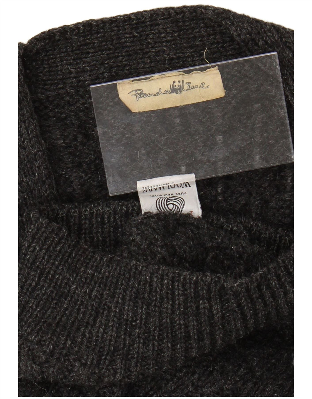 VINTAGE Mens Cardigan Sweater Medium Grey New Wool