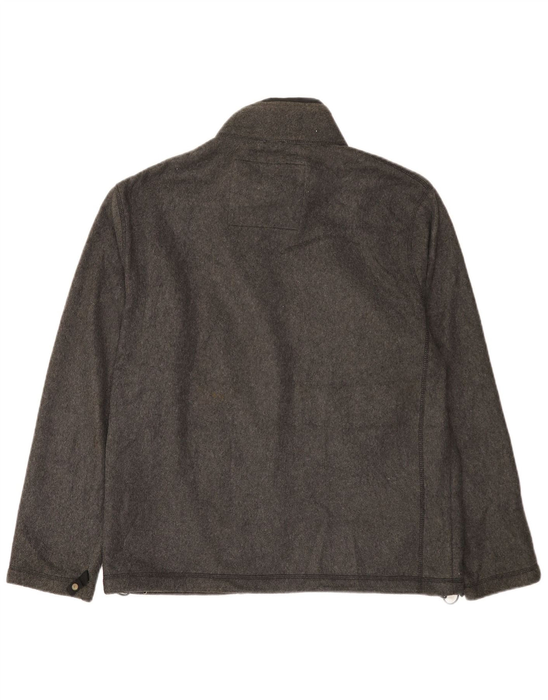 Marks & Spencer Mens Fleece Jacket UK 38 Medium Grey Polyamide