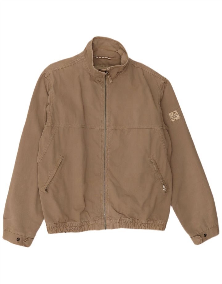 Murphy & Nye Mens Bomber Jacket UK 42 XL Beige Cotton