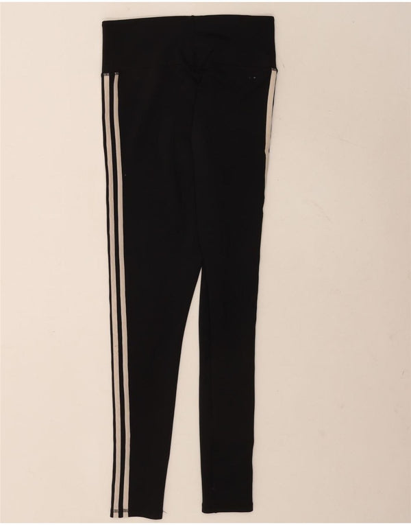 Adidas Womens Climalite Leggings UK 8/10 Small Black Polyester
