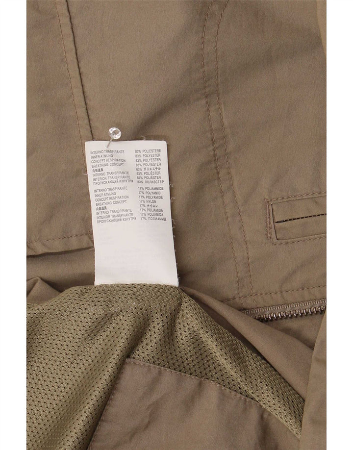 Geox Mens Respira Bomber Jacket UK 42 XL Brown Polyester