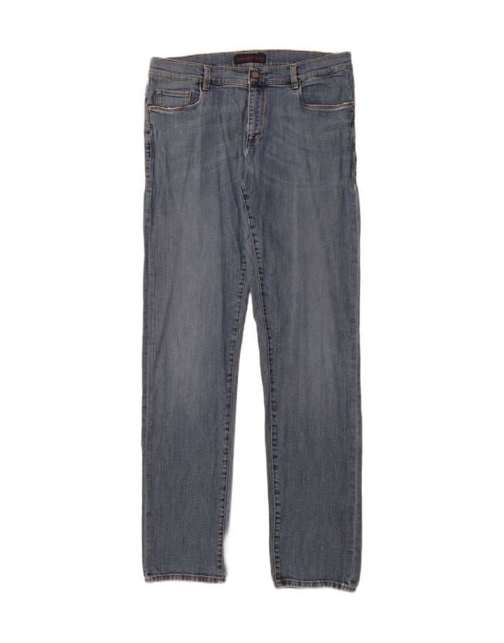 TRUSSARDI Mens Straight Jeans W36 L36 Blue
