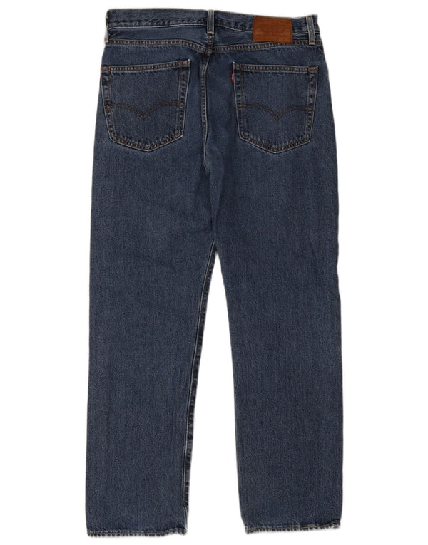 Levi's Mens Straight Jeans W32 L32 Blue Cotton
