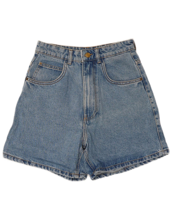 Zara Womens Trafaluc High Waist Denim Shorts EU 34 2XS W24 Blue