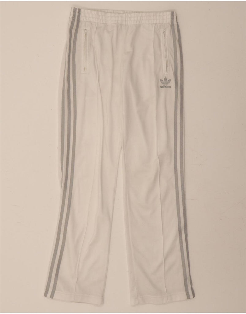ADIDAS Womens Tracksuit Trousers EU 36 Small White Vintage Adidas and Second-Hand Adidas from Messina Hembry 