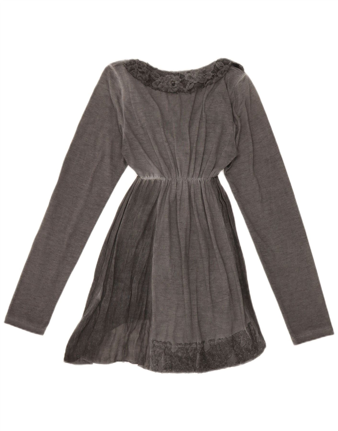 Rifle Womens Long Sleeve Tunic Top UK 8 Small Grey Polyester