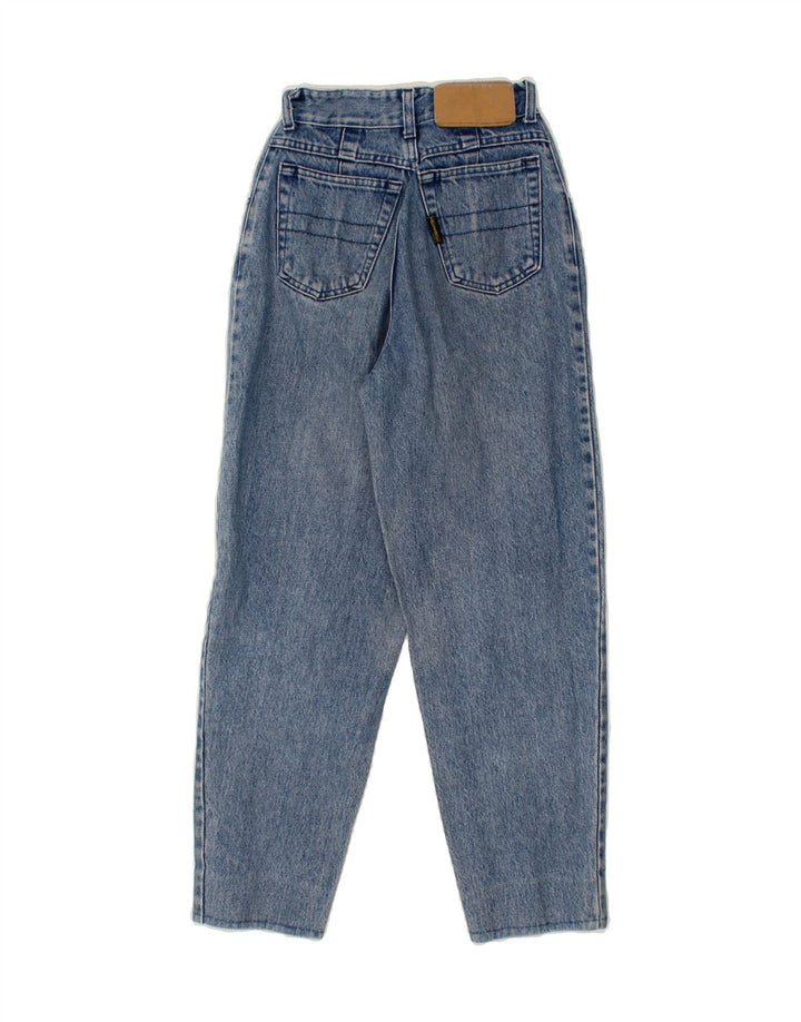 TRUSSARDI Womens Tapered Jeans W27 L25 Blue Cotton Vintage Trussardi and Second-Hand Trussardi from Messina Hembry 