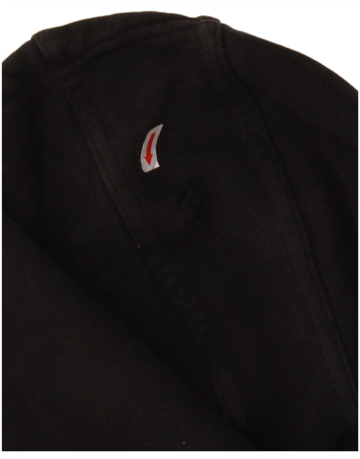 ADIDAS Womens Oversized Hoodie Jumper UK 16 Large Black Cotton