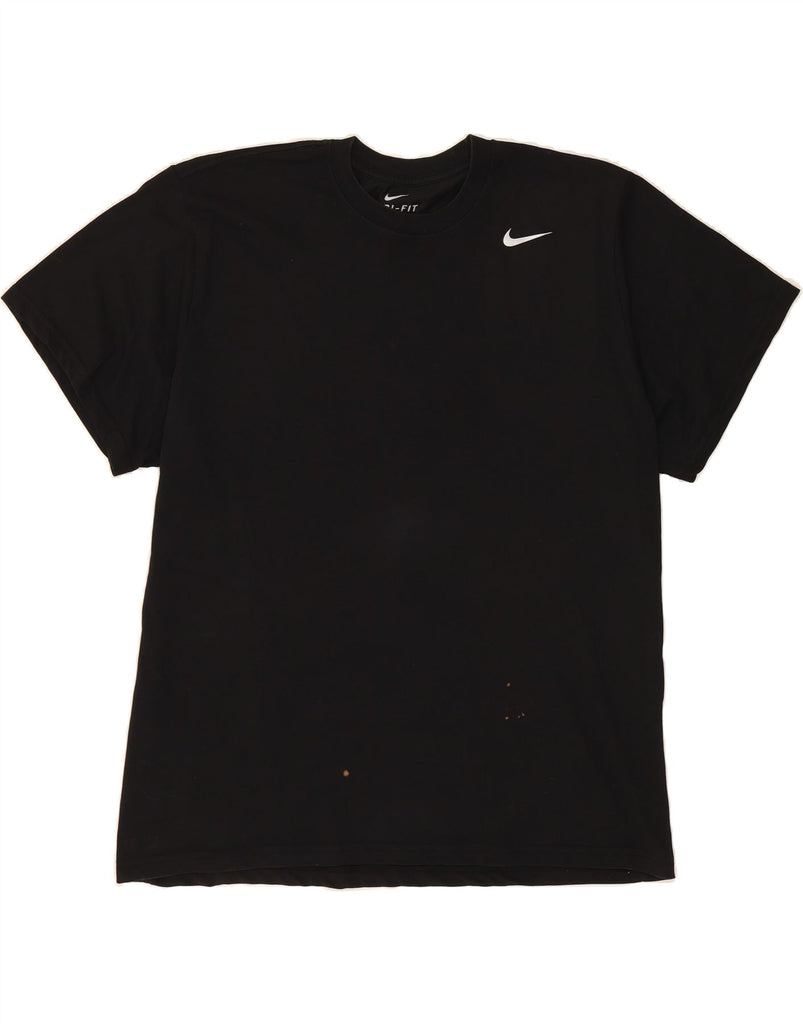 NIKE Mens Dri Fit T-Shirt Top XL Black Vintage Nike and Second-Hand Nike from Messina Hembry 