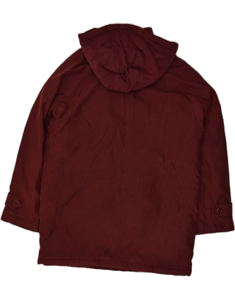 LONDON FOG Womens Hooded Windbreaker Jacket UK 14 Medium Burgundy | Vintage London Fog | Thrift | Second-Hand London Fog | Used Clothing | Messina Hembry 