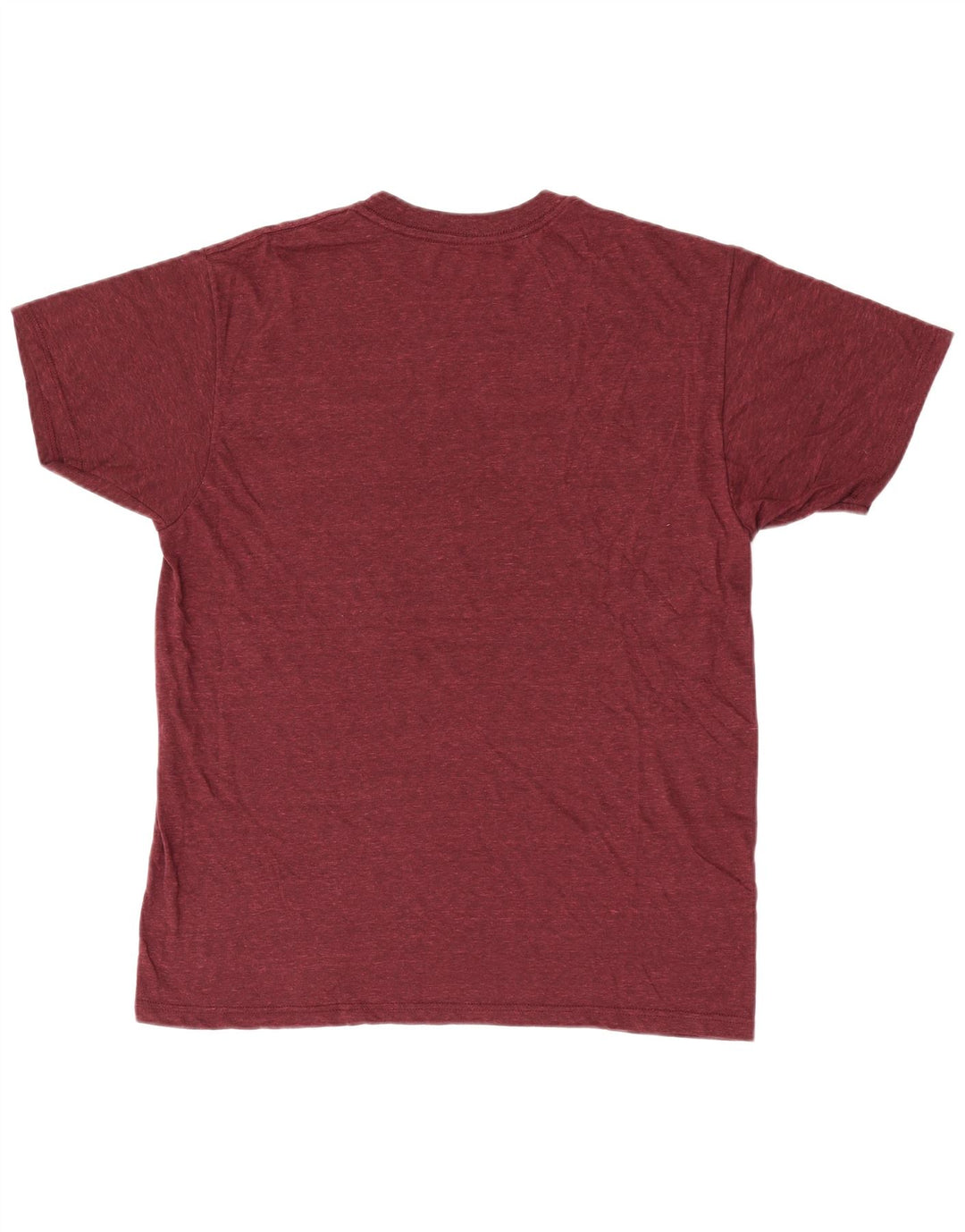 Hurley Mens T-Shirt Top Large Burgundy Flecked Polyester
