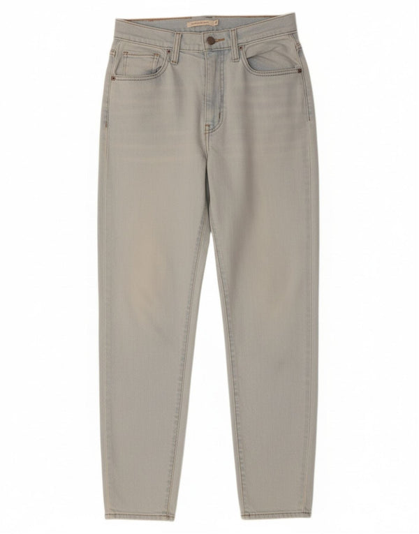 Levi's Womens High Waist Tapered Jeans W27 L27 Blue Cotton