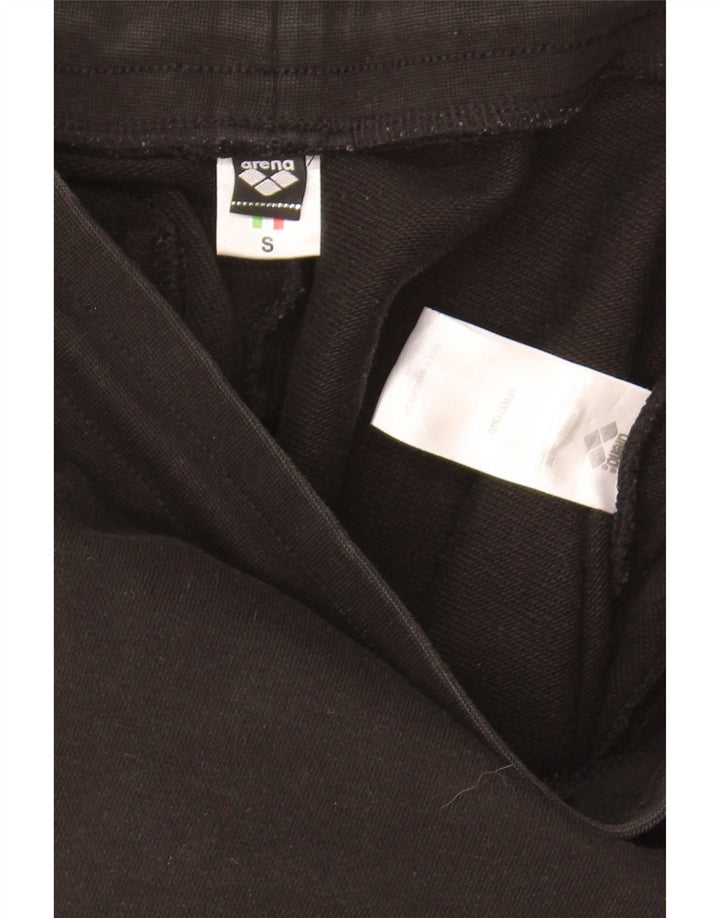 Arena Womens Graphic Sport Shorts Small Black Cotton