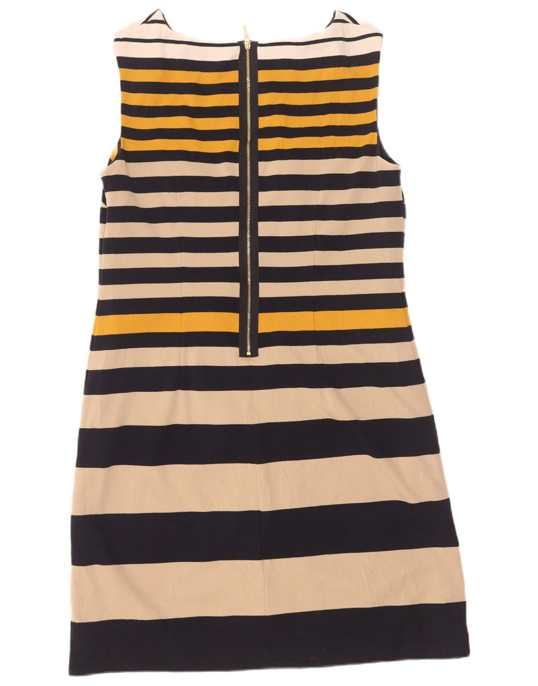 Marks & Spencer Womens Sheath Dress UK 14 Medium Navy Blue Striped