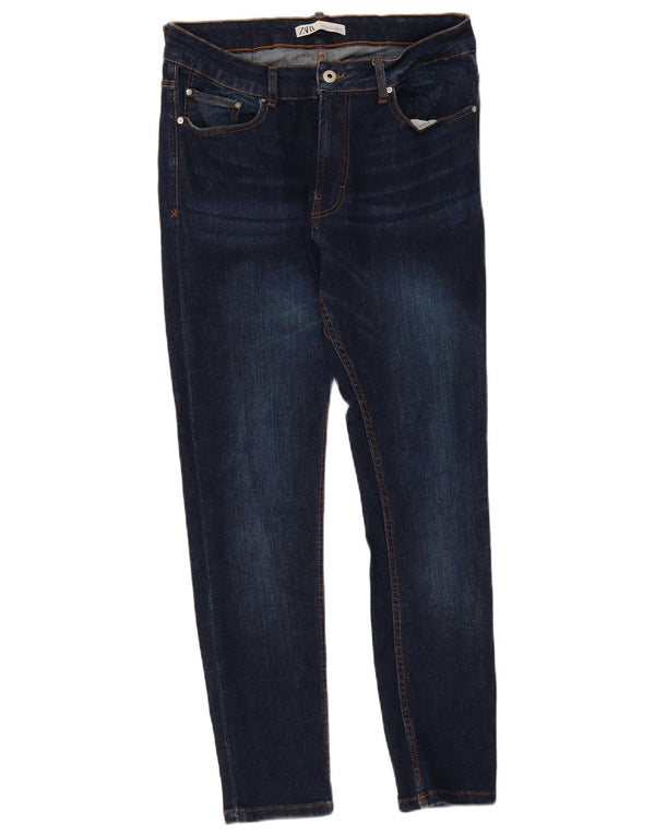 Zara Mens Skinny Jeans EU 44 Large W34 L29 Navy Blue