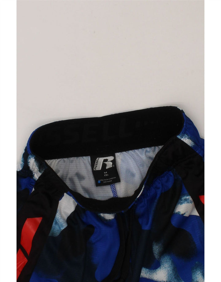 RUSSELL ATHLETIC Boys Sport Shorts 7-8 Years Medium  Blue Camouflage Vintage Russell Athletic and Second-Hand Russell Athletic from Messina Hembry 
