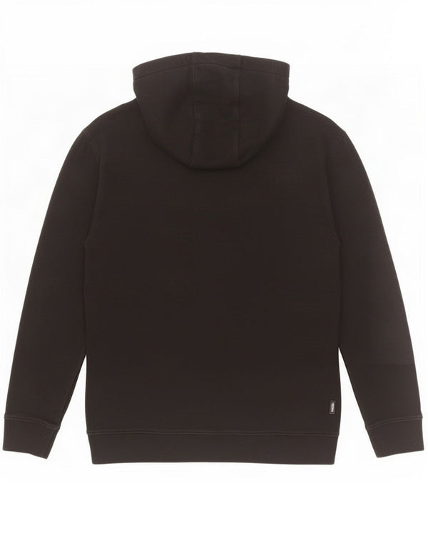 Vans Boys Graphic Hoodie Jumper 12-13 Years Large Black Cotton