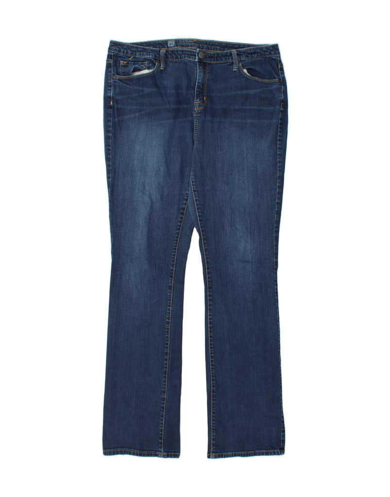 MOSSIMO Womens Long Curvy Bootcut Jeans US 16 2XL W36 L33 Blue Cotton Vintage Mossimo and Second-Hand Mossimo from Messina Hembry 