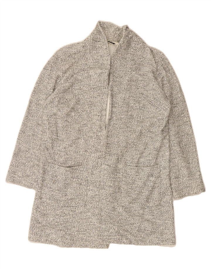 MARKS & SPENCER Womens Cardigan Sweater UK 12 Medium  Grey Flecked Vintage Marks & Spencer and Second-Hand Marks & Spencer from Messina Hembry 