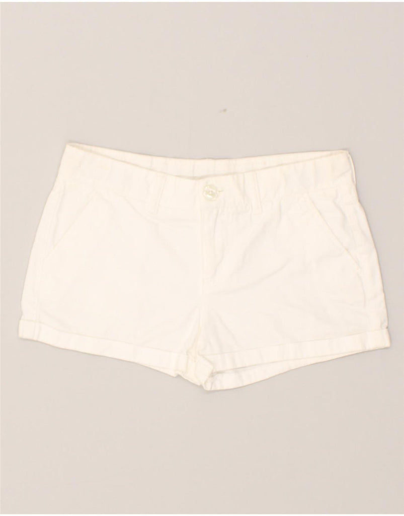 BENETTON Girls Hot Pants 15-16 Years W28  Off White Cotton | Vintage Benetton | Thrift | Second-Hand Benetton | Used Clothing | Messina Hembry 