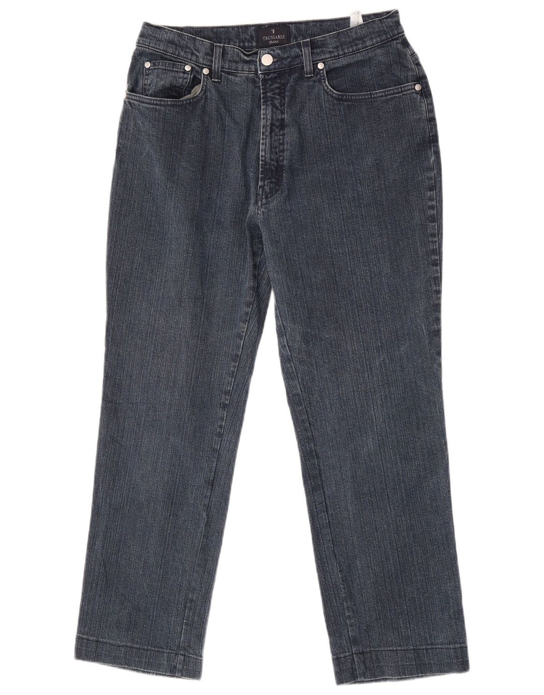 Trussardi Mens Straight Jeans W33 L27 Blue Cotton