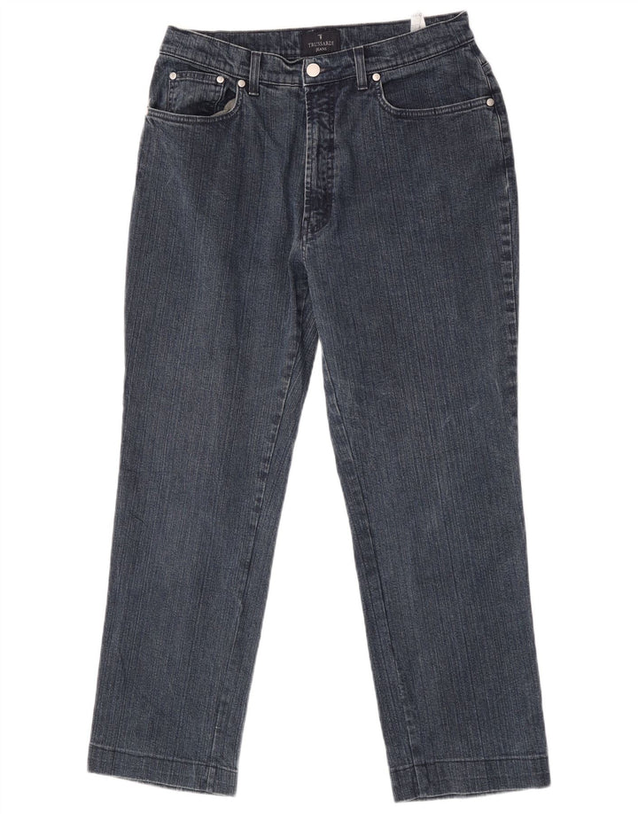 Trussardi Mens Straight Jeans W33 L27 Blue Cotton