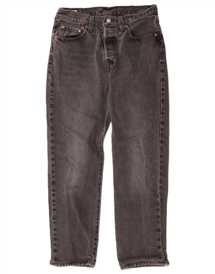 Levi's Womens 501 Straight Jeans W28 L26 Grey Cotton
