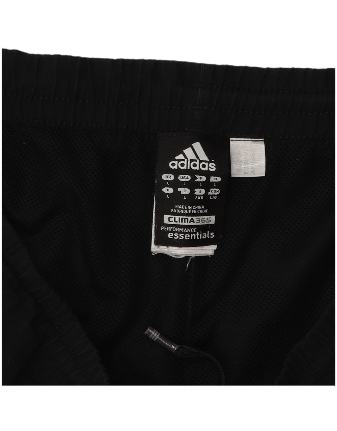 ADIDAS Mens Clima 365 Sport Shorts Large Black Polyester