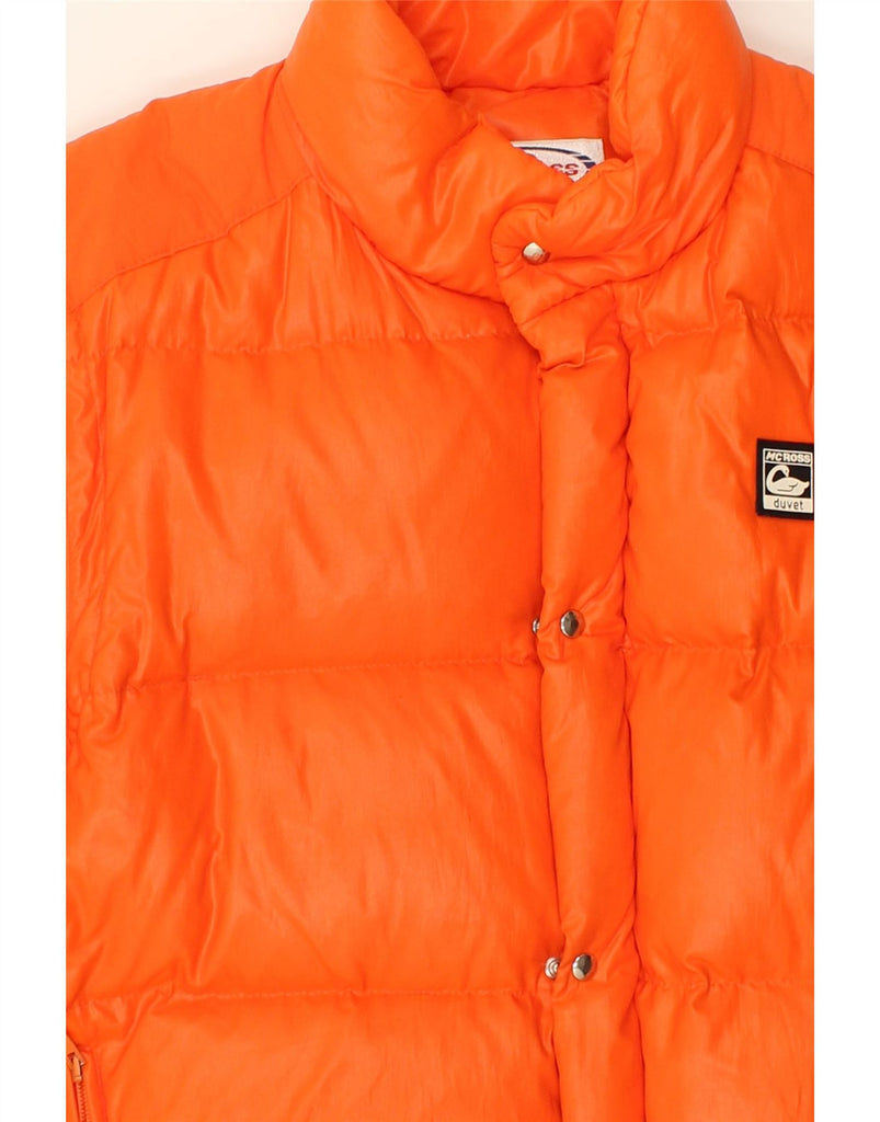 MC ROSS Mens Padded Jacket UK 38 Medium Orange Polyamide | Vintage MC Ross | Thrift | Second-Hand MC Ross | Used Clothing | Messina Hembry 