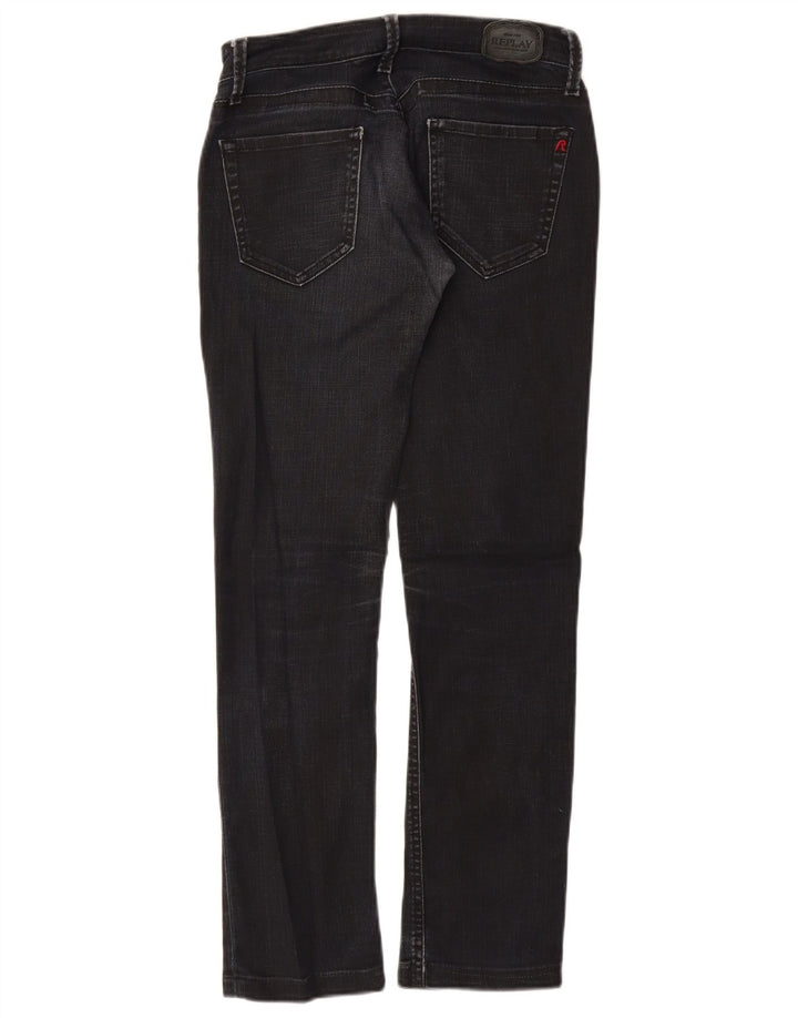 Replay Womens Skinny Jeans W27 L29 Navy Blue