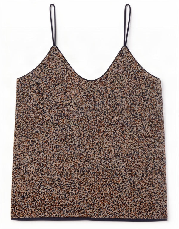 Zara Womens Cami Top UK 6 XS Multicoloured Spotted Polyester