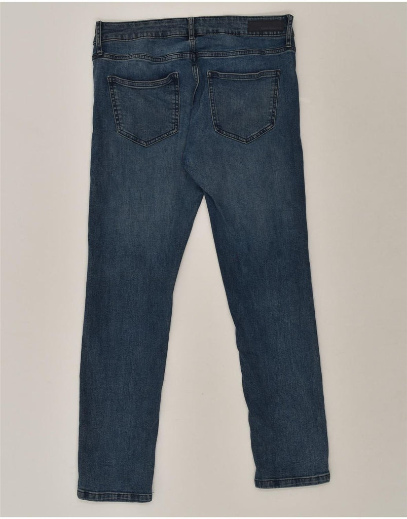 CALVIN KLEIN Womens Boyfriend Slim Jeans W34 L27 Blue Cotton | Vintage Calvin Klein | Thrift | Second-Hand Calvin Klein | Used Clothing | Messina Hembry 