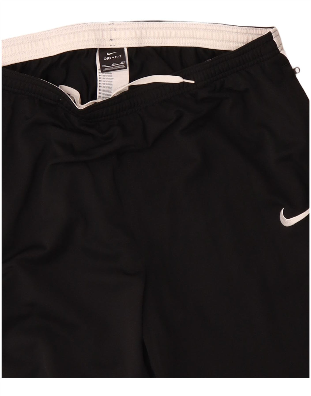 NIKE Mens Dri Fit Tracksuit Trousers 2XL Black Colourblock Polyester