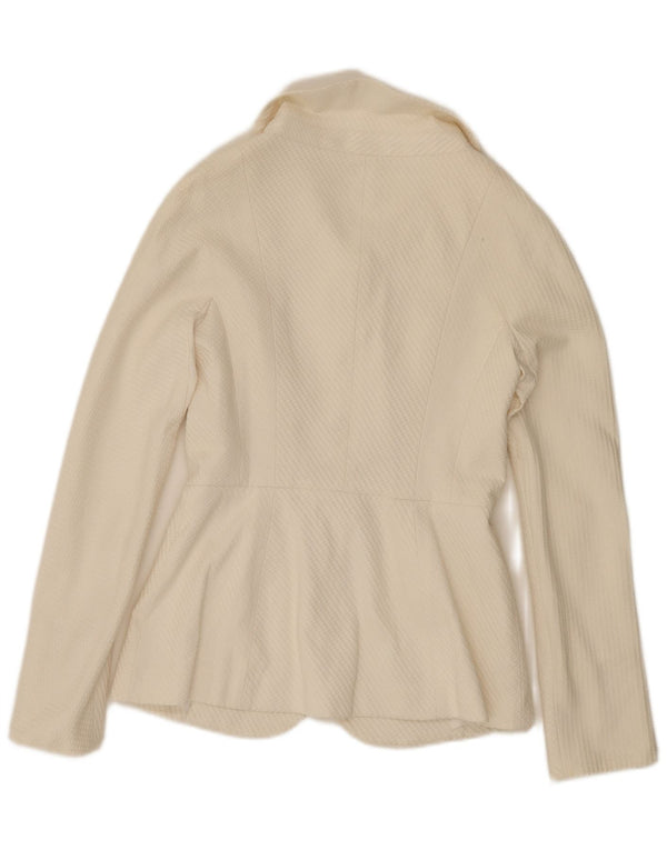 Vintage Womens 4 Button Blazer Jacket UK 10 Small White