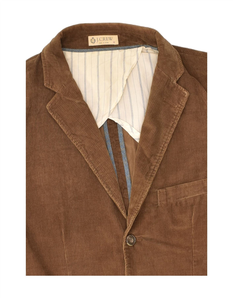 J. CREW Mens 3 Button Blazer Jacket UK 38 Medium Brown Cotton | Vintage J. Crew | Thrift | Second-Hand J. Crew | Used Clothing | Messina Hembry 