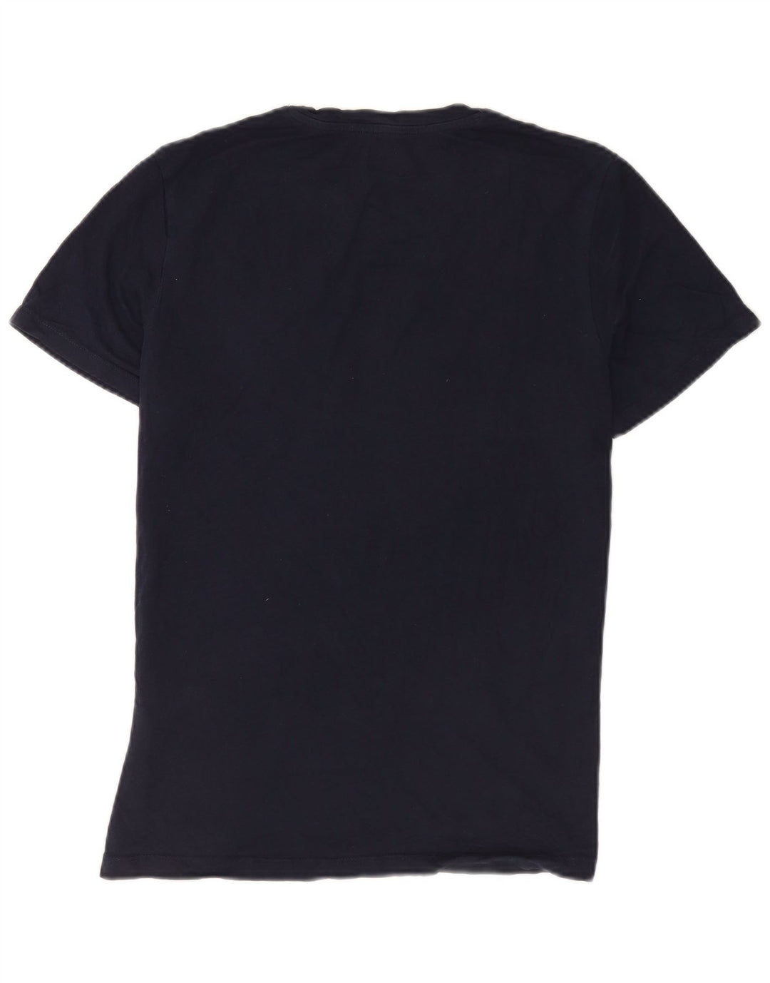 Jack & Jones Mens Graphic T-Shirt Top Medium Navy Blue Cotton
