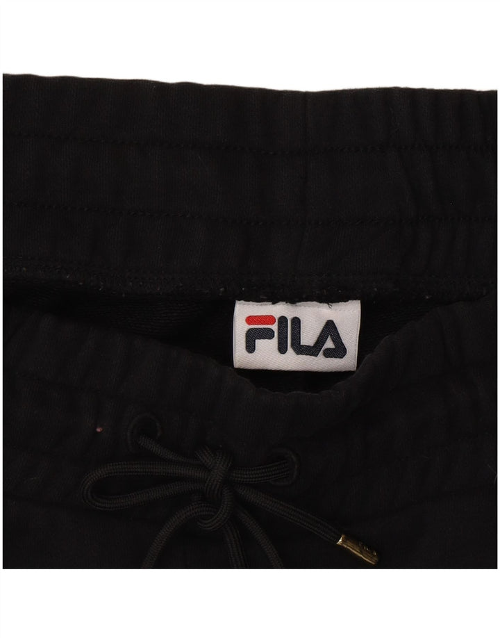 Fila Womens Tracksuit Trousers Joggers UK 14 Large Black