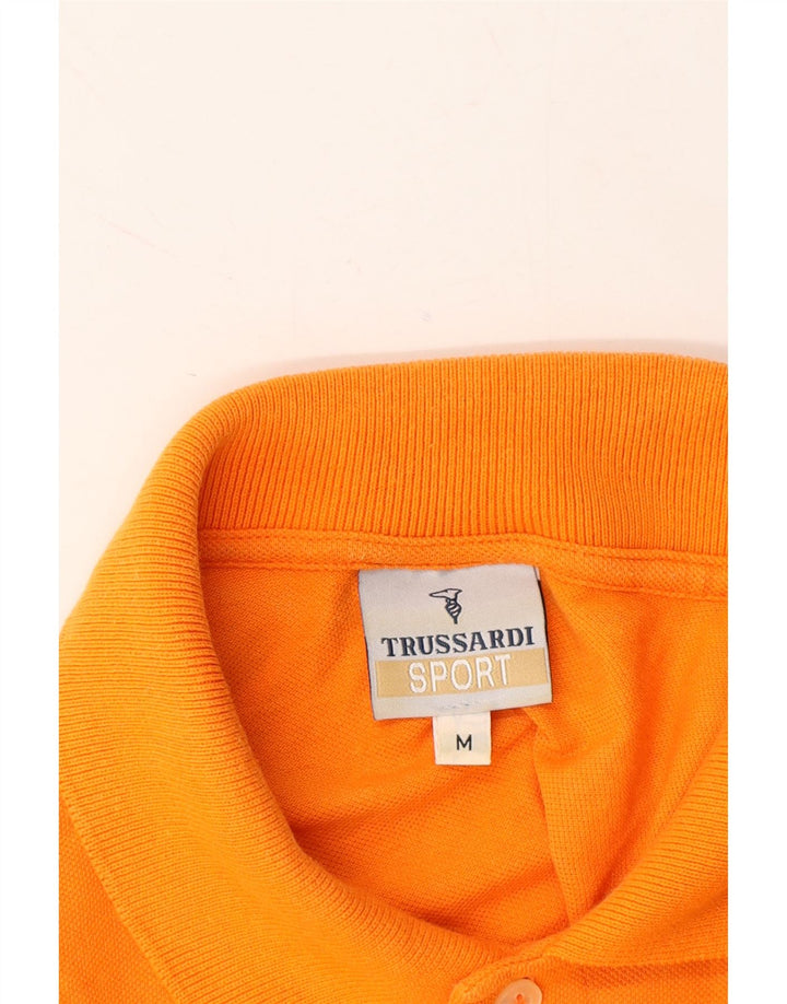 TRUSSARDI Mens Polo Shirt Medium Orange Vintage Trussardi and Second-Hand Trussardi from Messina Hembry 