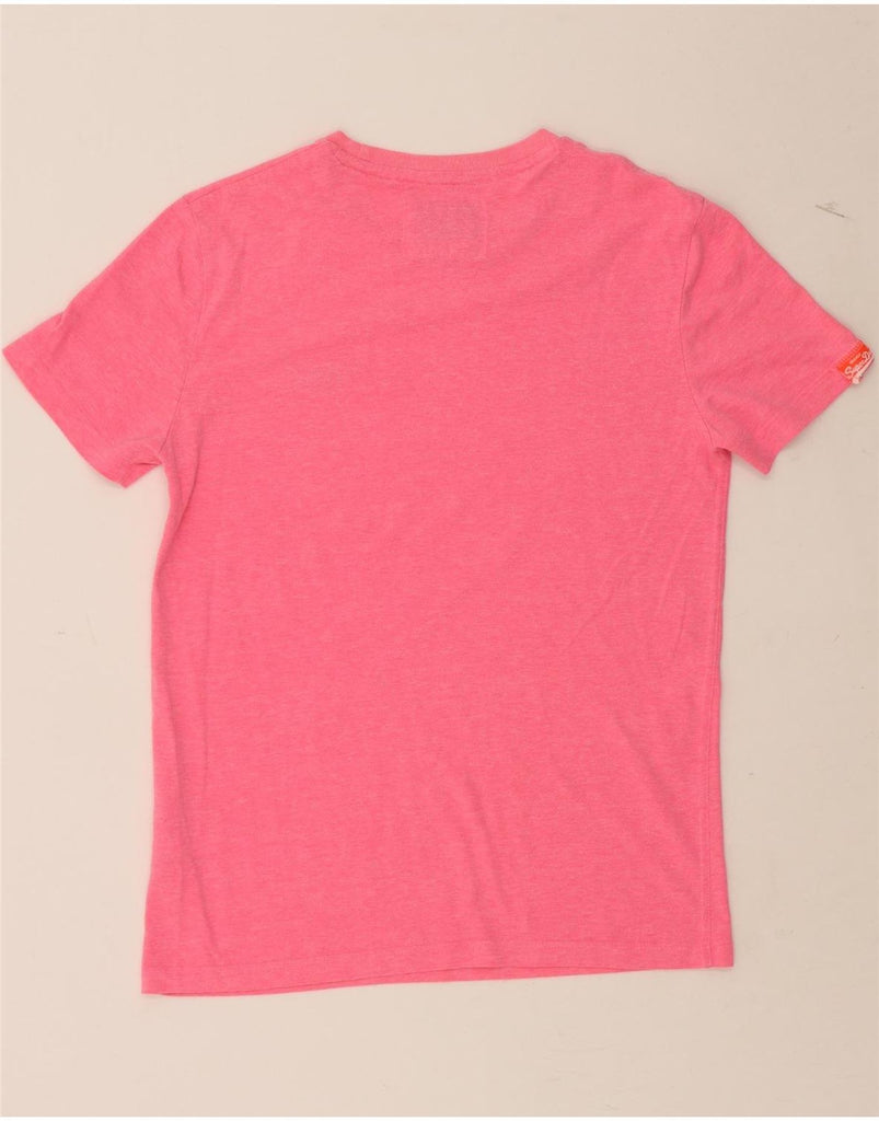 SUPERDRY Mens T-Shirt Top Small Pink Cotton Vintage Superdry and Second-Hand Superdry from Messina Hembry 
